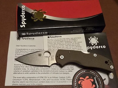 Spyderco Native 5 Sprint Run CPM-15V hoja lisa marrón mango G10 Foto 1 de 4