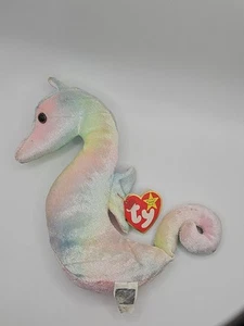 Neon The Seahorse Original Beanie Baby Ty Inc 1999 Retired Vintage Plush - Picture 1 of 4