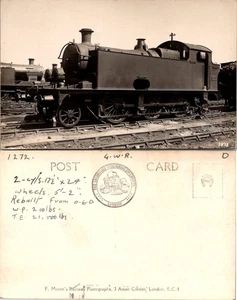 Postcard of Historical Steam Locomotive on Rails - Picture 1 of 1