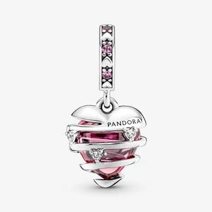 PANDORA Reveal Your Love Spiral Dangle Charm S925 ALE Sterling Silver Gift Pouch - Picture 1 of 4