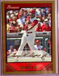 Ken Griffey Jr 2007 Bowman Gold #85 Cincinnati Reds MLB béisbol - Imagen 1 de 2