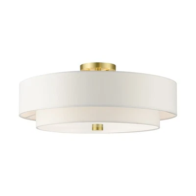 Livex Lighting - Meridian - 9.5 Inch 5 Light Semi-Flush Mount - Image 1 of 2