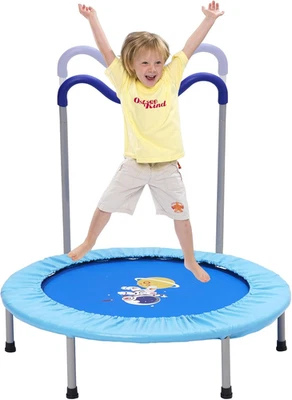 Trampolino Elastico per Bambini,Tappeto Elastico Pieghevole per Bambini Con Astr - Immagine 1 di 4