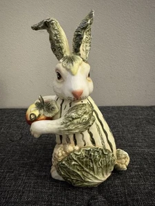 Seltener nicht mehr erhältlicher Fitz and Floyd Vista Bella zierlicher Kaninchensalat Kohl Dekor 8 Zoll - Bild 1 von 6