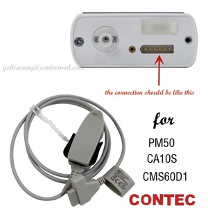 6 Pin Digital Adult Finger Clip Blood Oxygen Sensor Spo2 Probe 1 Meters CONTEC - Picture 1 of 4