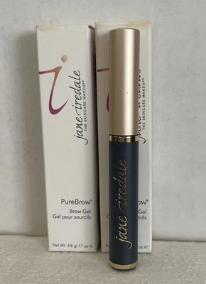$56 MSRP jane iredale PureBrow Brow Gel Soft Black 0.17 oz, Lot Of 2 - Image 1 of 4