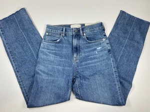 Everlane Womens Jeans Blue Size 25 Long Way High Rise Straight Leg Cotton - Picture 1 of 9