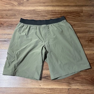 Pantalones Cortos Eastern Mountain Sports Talla Grande Verde Cinturón Negro Senderismo Cintura Elástica Foto 1 de 4