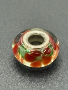 Chamilia Poinsetta Sterlingsilber Glas Charm X29 - Bild 1 von 9