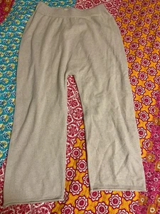 Madewell (Re)sourced Cashmere Carlyn Sweater Pants Beige Sz S New - Picture 1 of 6