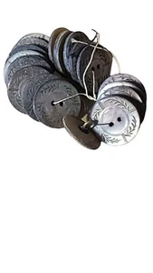 18 Vintage Brown Shell 1/2"  2 Hole Buttons - Picture 1 of 3