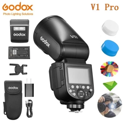 Godox V1Pro Flash TTL Speedlight 2.4G Wireless with External Flash for Canon EOS - Image 1 of 4