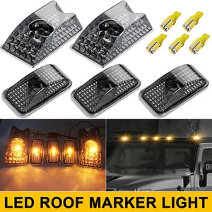 Smoke Lens Amber LED Cab Marker Roof Top Lights for Hummer H2 SUV SUT 2003-2009 - Picture 1 of 10