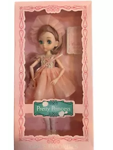 Pretty Princess Brand New In Box 10 Inch Little Girl Play Doll Jointed Blue Eyes - Picture 1 of 15