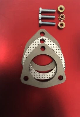 Universal 2.5 Inch 63mm Stainless Steel 3 Bolt Exhaust Flange Gasket Plate 10mm - image 1 of 2