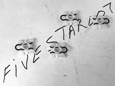 4 Clip de soporte deslizante regulador ventana eléctrica trasero para BMW E32 E34 5 7 Series M5 Foto 1 de 4