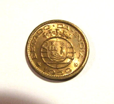 Portuguese India 1959 10 Centavos unc Coin - Image 1 of 4