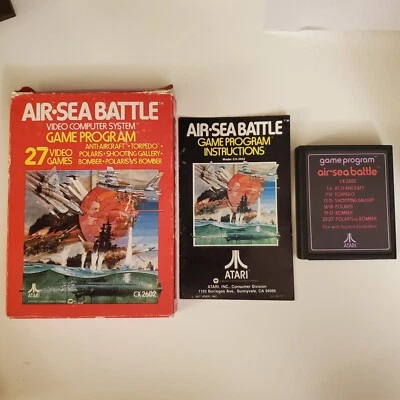 Air Sea Battle (Atari 2600, 1981) CIB Complete W/ Manual, TESTED AND WORKING - Image 1 of 4