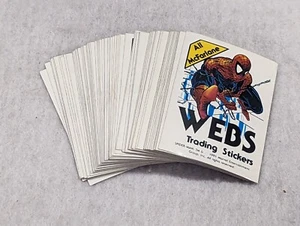 Vintage 1991 Webs All McFarlane Spider-Man Sticker Set Complete 76 Card Set - Picture 1 of 6