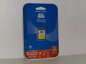 Dane-Elec 16GB SDHC Memory Card Class 4 High Speed New - Picture 1 of 2