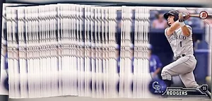 (10) 2016 Bowman Draft Brendan Rodgers Prospect Novato Card LOTE #BD-150 Rockies - Imagen 1 de 1