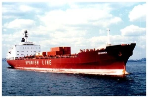 Covadonga Cargo General Container Spanish Line Ship Photo VTG 4x6" IMO 5081475 - Picture 1 of 2