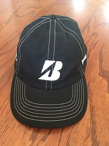 NEW Bridgestone Tom Heck Adjustable Golf Hat Cap - Black - Picture 1 of 5