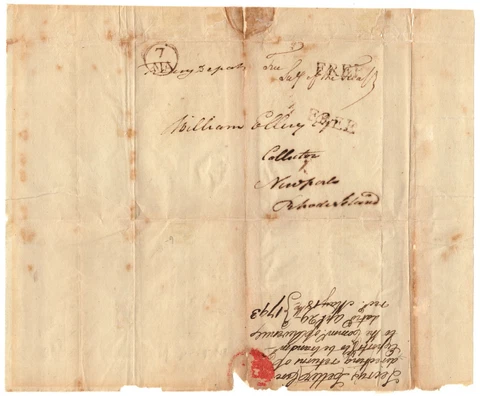 Alexander Hamilton Free Frank Signature - w/ His Title as Secretary of Treasury Cover