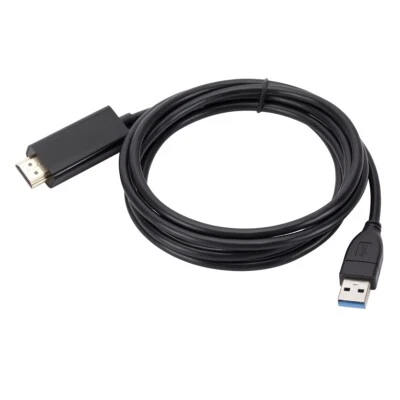 1.8M 6FT USB 3.0 to HDMI Adapter Converter USB A to HDMI Cable For PC Projector - Image 1 of 4
