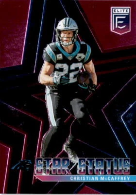 2020 Donruss Elite #10 Christian McCaffrey Star Status Pink - Image 1 of 2
