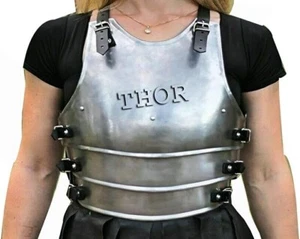 Medieval Armor Breastplate Woman Jacket Halloween Costume Rustic Vintage Home - Picture 1 of 16