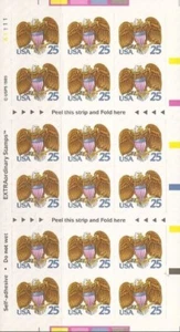 US SC # 2431a Eagle. P # 1111. Complete Booklet Unfolded. MNH - Picture 1 of 1