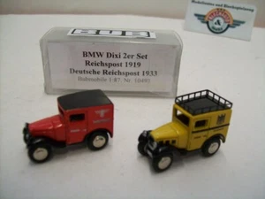 BMW Dixi Serie 2 Set "Deutsche Post / Deutsche Reichspost", amarillo/rojo, Bub 1:87 - Imagen 1 de 6