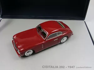 La Mini Miniera PF012 1947 Cisitalia 202 Pininfarina Coupè Rosso Modellino Auto 1/43 - Foto 1 di 6