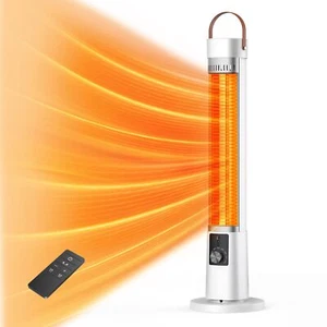 Outdoor Heater for Patio 1500W Infrared Electric Heaters Indoor w/Remote 60° ... - Picture 1 of 8