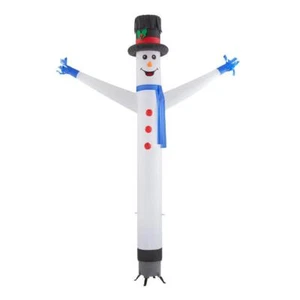 ***USEDOPEN BOX Airblown Inflatable Jolly Jiggler Animated Snowman 12FT with Int - Picture 1 of 3