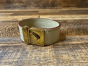 Louis Vuitton Koala Lock Cream And Red Bracelet Small SN0068 Gold Hardware - Picture 1 of 17