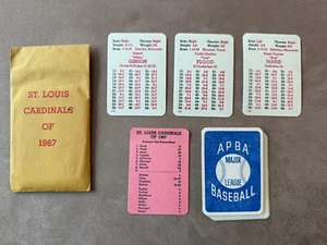 APBA 1967 ST LOUIS CARDINALS Baseball GTOP GTP Great Teams of Past Set GIBSON - Picture 1 of 2