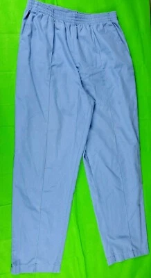Crest light blue women's elastic waist scrub bottoms size M 29+W 28L - Image 1 of 4