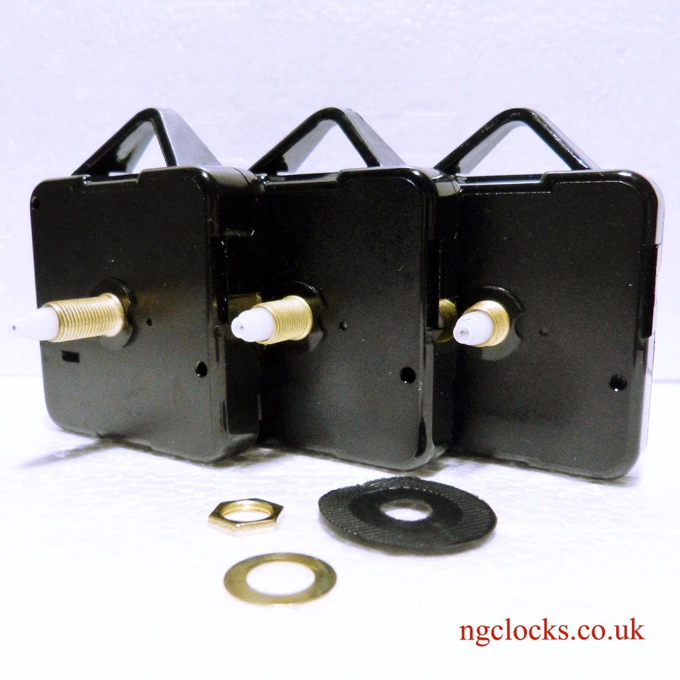 Replacement Quartz Clock movement motor (Hr 5mm/Min 3.15mm pipe/shaft) - Image 1 of 1