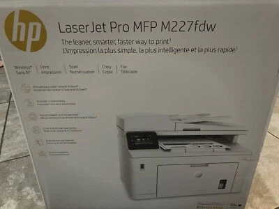 NEW HP LaserJet Pro MFP M227fdw - Copy Scan Fax Wireless Monochrome Printer - Image 1 of 3