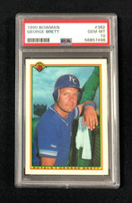1990 Bowman Baseball Card #382 George Brett Graded PSA 10