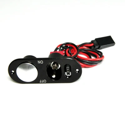 Kosta Heavy Duty Power Switch with Fuel Dot for Servo RC Model Airplane Black - Image 1 of 4