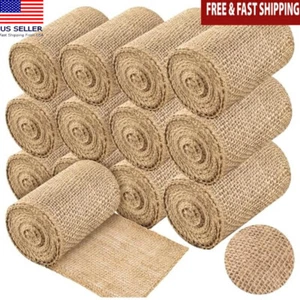 12 Rolls Natural Burlap Tree Wrap Gardening Protector 5in x 17ft Winter Use - Picture 1 of 8