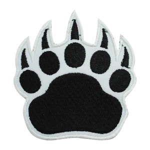 Bear paw patch, Kids cartoon patch, Cute paw patch Embroidered Iron on Patches - Picture 1 of 1