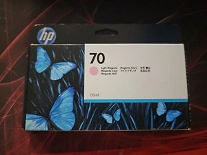 NEW Genuine HP 70 130-ml Light Magenta DesignJet Ink Cartridge C9455A - Picture 1 of 2