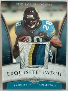 2006 Upper Deck Exquisite Game Used Multi Color Patch Fred Taylor #d/50 - Picture 1 of 2
