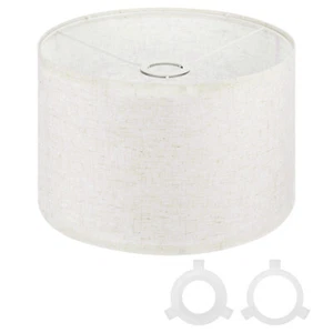 Drum Lamp Shades for Table Lamp 12"x12"x8" Linen Floor Lamp Shade Linen - Picture 1 of 8