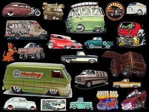 Vanfest  Retro Vans Trucks VW C-10 Van life 21 Pack C X 4 Pack - Picture 1 of 6