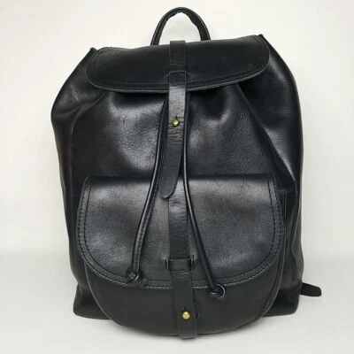 Mochila Mochila MADEWELL The Transport Cuero Sillín Negro Foto 1 de 4